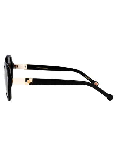 Carolina Herrera Black Acetate Sunglasses