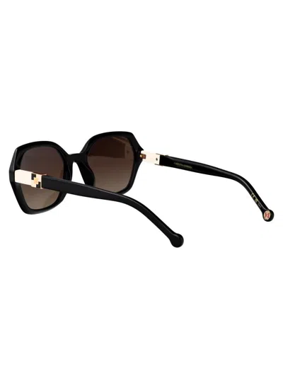 Carolina Herrera Black Acetate Sunglasses