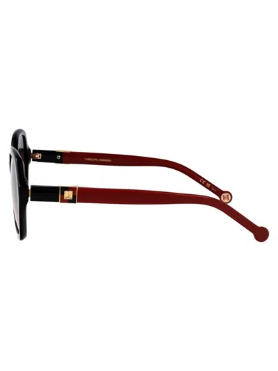 Carolina Herrera Her Geometric-frame Sunglasses In Black