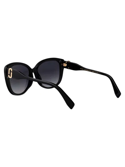 Marc Jacobs Black Acetate Sunglasses In Black