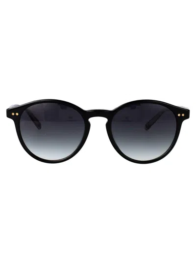 Tommy Hilfiger Black Acetate Sunglasses In Black