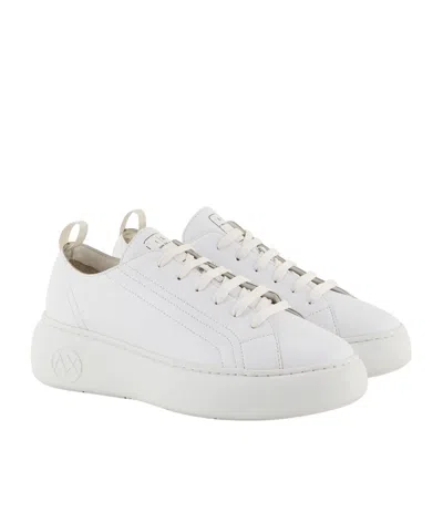 Armani Exchange White Leather Sneaker