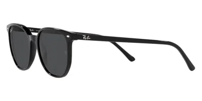 Ray Ban Elliot 52mm Polarized Square Sunglasses In Black