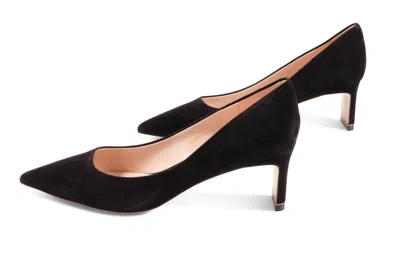 Aiciberlucci Bella 5 Heeled Pump In Black Suede