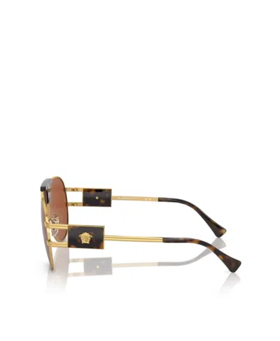 Versace Man Sunglasses Ve2252 In Gold