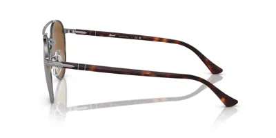 Persol Round Frame Sunglasses In Silver