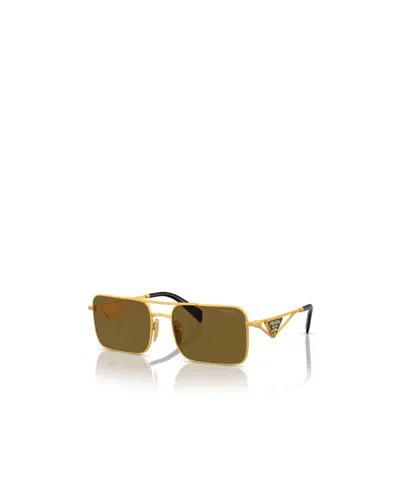 Prada Triangle-logo Rectangle-frame Sunglasses