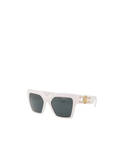 Versace Logo-embossed Square-frame Sunglasses