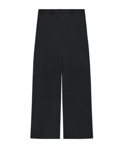 Theory High-waist Straight-leg Pant In Good Wool