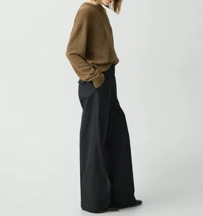 Theory High-waist Straight-leg Pant In Good Wool