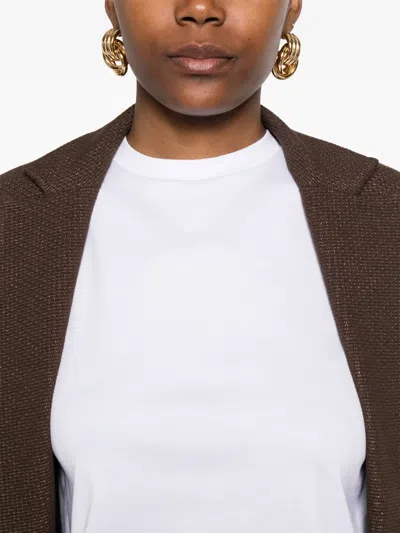 Max Mara Cotton T-shirt In White
