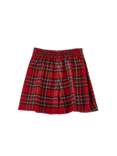 Monnalisa Pleated Tartan Skirt