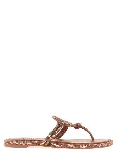 Tory Burch Miller Knotted Pave Sandals