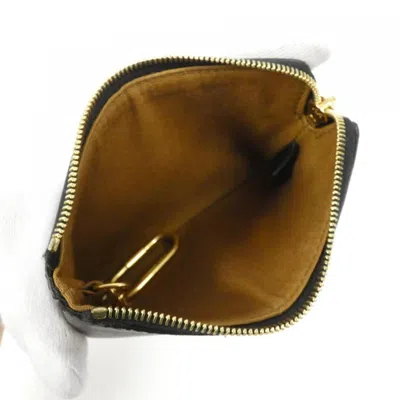 Pre-owned Celine Black Coated Canvas Coin Purse/coin Case ()
