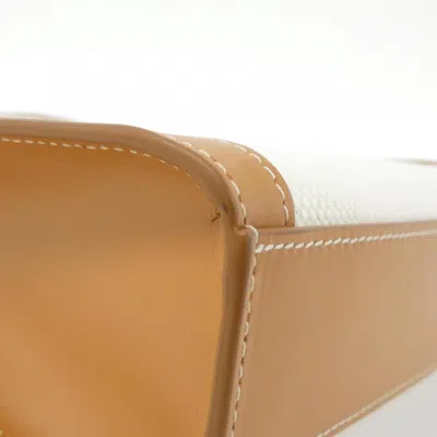 Pre-owned Celine Cotton Canvas Leather Handbag Shoulder Bag ()