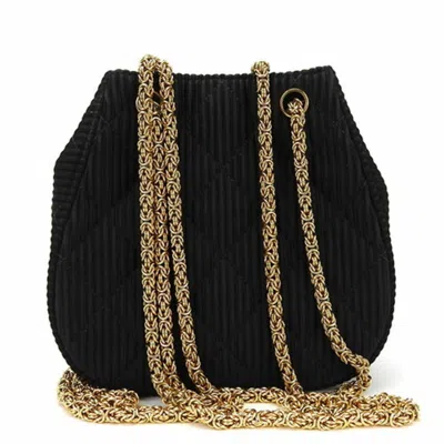 Pre-owned Chanel Black Cotton Shoulder Bag ()