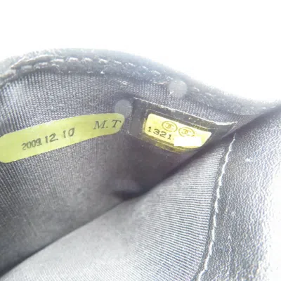 Pre-owned Chanel Black Yellow Patent Leather Wallet (bi-fold) ()