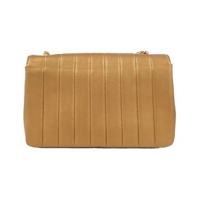 Pre-owned Chanel Bronze Leather Shoulder Bag ()