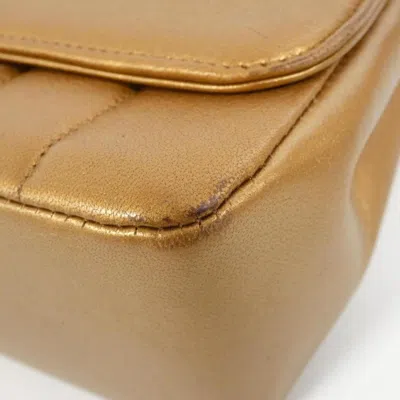 Pre-owned Chanel Bronze Leather Shoulder Bag ()