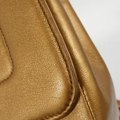 Pre-owned Chanel Bronze Leather Shoulder Bag ()