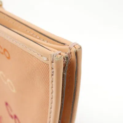Pre-owned Chanel Salmon Pink Canvas Tote Bag ()