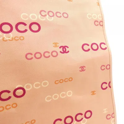 Pre-owned Chanel Salmon Pink Canvas Tote Bag ()