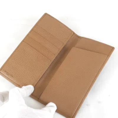 Pre-owned Dior Christian  Brown Pvc Long Wallet (bi-fold) ()