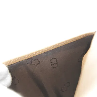 Pre-owned Dior Christian  Brown Pvc Long Wallet (bi-fold) ()