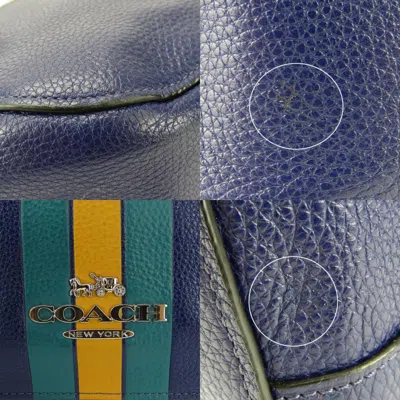 Pre-owned Coach Navy Shoulder Bag ()