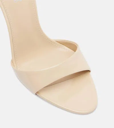 Paris Texas 105mm Lidia Patent Leather Mules In Neutral