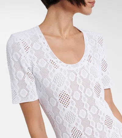 Alaïa Openwork Python Lace Dress