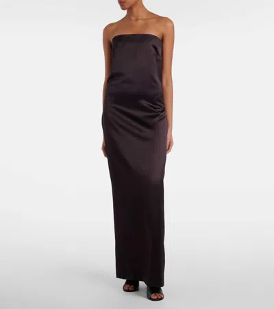 The Row 90mm Signum Heeled Leather Mules In Black