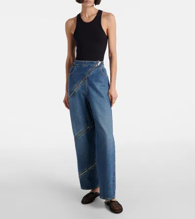 Alaïa Fishnet Flat Mules Rubber Sole In Black