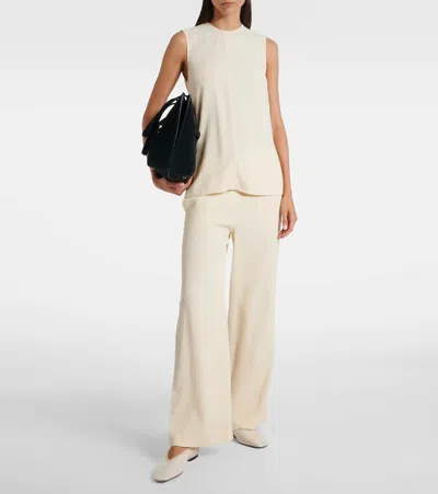 Totême Minimalist Croc-embossed Patent Leather Ballerina Flats