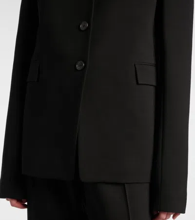 Khaite Jameson Stretch Crepe Jacket In Black