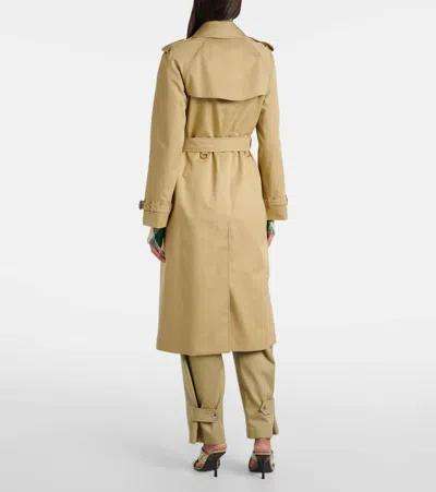 Burberry Belted Double-breasted Trench Coat With Epaulettes And Storm Flap