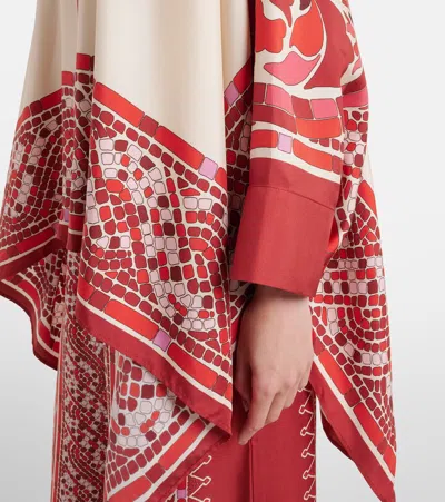 La Doublej La Double J Silk Foulard Shirt With Patternssilhouette In Multi