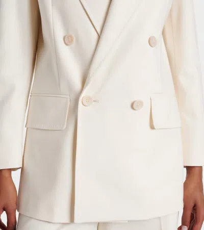 Max Mara Tailored Jackets Featuring Double-breasted Design In White