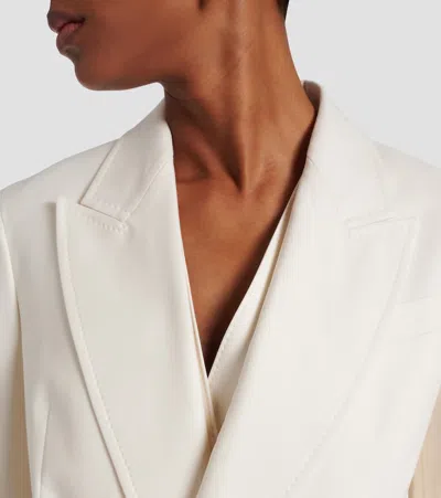 Max Mara Tailored Jackets Featuring Double-breasted Design In White