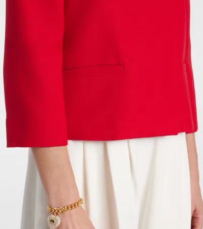 Valentino Couture Crepe Jacket Jeweled Buttons