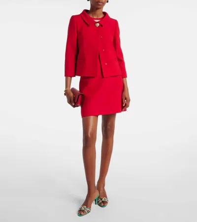 Valentino Couture Crepe Jacket Jeweled Buttons