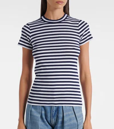 Polo Ralph Lauren Cotton Jersey Striped T-shirt In Black