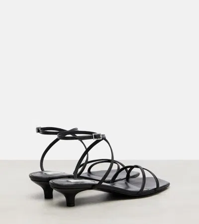 Totême 35mm Leather Crossover Sandals In Blue