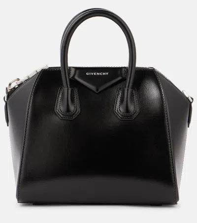 Givenchy Black Antigona Mini Leather Bag In Black