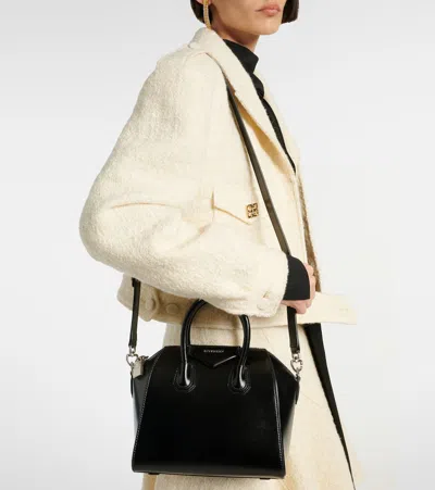 Givenchy Black Antigona Mini Leather Bag In Black