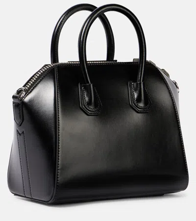 Givenchy Black Antigona Mini Leather Bag In Black