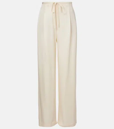 Rohe High-waisted Wide-leg Casual Pants In Neutral