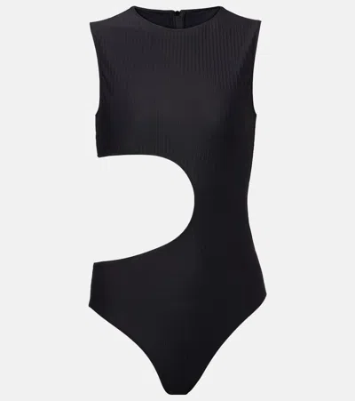 Alaïa Women Black One-piece Swimsuit With Cut-out