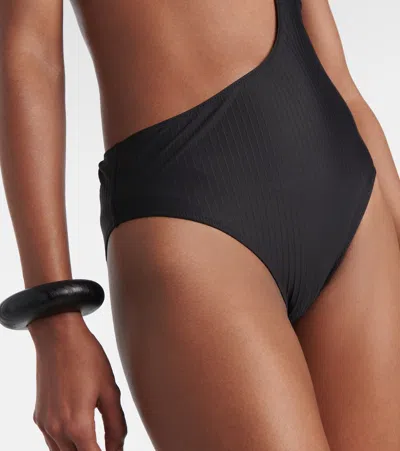 Alaïa Women Black One-piece Swimsuit With Cut-out