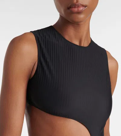 Alaïa Women Black One-piece Swimsuit With Cut-out